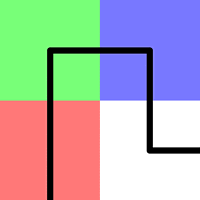 Hilbert curve coloring, iteration 0